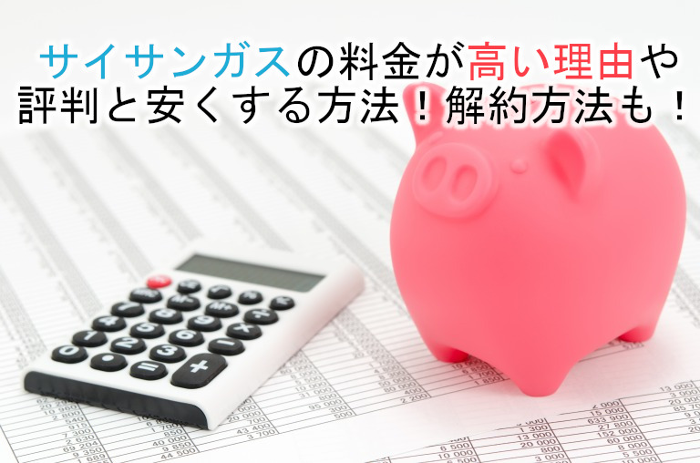 サイサンガスの料金が高い理由や評判と安くする方法 解約方法も プロパンガス料金が高いという悩みをズバッと解決 小銭も積もればミリオネア